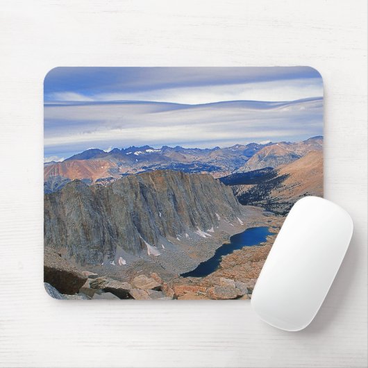Blauer Bergsee Mousepad (Mit Mouse)