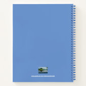 Blauer Bergsee Segeln Notizblock (Rückseite)