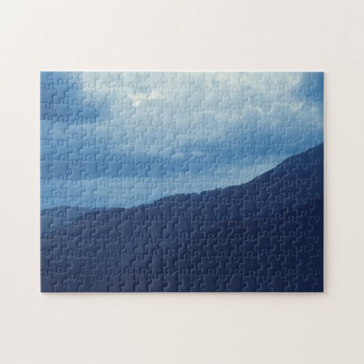 Blauer Bergsturm - 11 x 14 Puzzle (Horizontal)