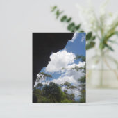Blauer Bergüberhang Postkarte (Stehend Vorderseite)