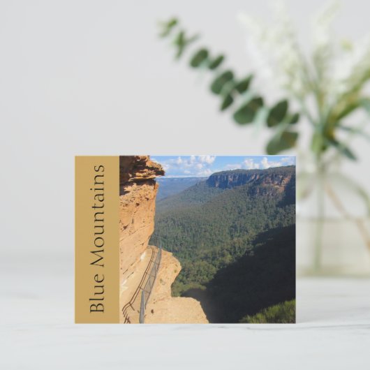 Blauer Bergweg Postkarte (Stehend Vorderseite)