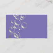 Blauer Beruflicher Designreinigungsservice Visitenkarte (Rückseite)