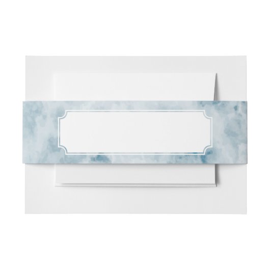 Blauer Beschaffenheits-Marmorierunghintergrund Einladungsbanderole (Vorderseite Beispiel)