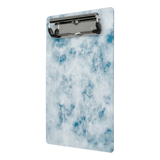 Blauer Beschaffenheits-Marmorierunghintergrund Mini Klemmbrett (Gewinkelt2)