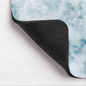 Blauer Beschaffenheits-Marmorierunghintergrund Mousepad (Ecke)