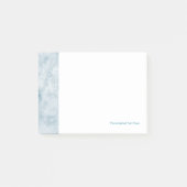 Blauer Beschaffenheits-Marmorierunghintergrund Post-it Klebezettel (Vorderseite)