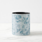 Blauer Beschaffenheits-Marmorierunghintergrund Tasse (Zentrum)