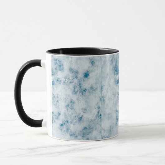 Blauer Beschaffenheits-Marmorierunghintergrund Tasse (Links)