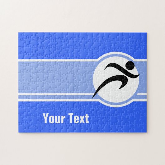 Blauer Betrieb Puzzle (Horizontal)