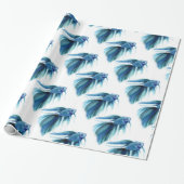 Blauer Betta Geschenkpapier (Ungerollt)