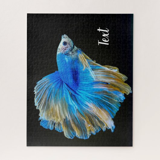 Blauer Betta-Kampffisch Puzzle (Vertikal)