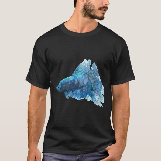 Blauer Betta T-Shirt (Vorderseite)