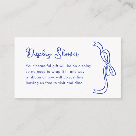 Blauer Bildschirm-Duscheinlage in der Multifunktio Begleitkarte (Vorderseite)