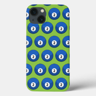 Blauer Billardball Nummer Zwei Muster Case-Mate iPhone Hülle