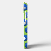Blauer Billardball Nummer Zwei Muster Case-Mate iPhone Hülle (Rückseite / Links)