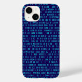Blauer Binärkode Case-Mate iPhone Hülle (Rückseite)