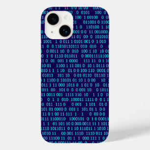 Blauer Binärkode Case-Mate iPhone 14 Hülle