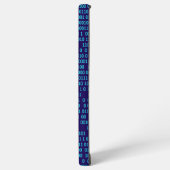 Blauer Binärkode Samsung Galaxy Hülle (Linke Seite)