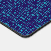 Blauer Binärkode Schreibtischunterlage (Ecke)