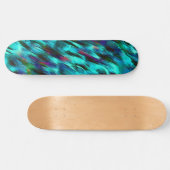 Blauer bis zyanfarbener, rötlicher Fleck Skateboard (Horizontal)