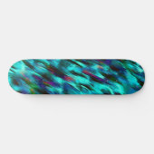Blauer bis zyanfarbener, rötlicher Fleck Skateboard (Horizontal)