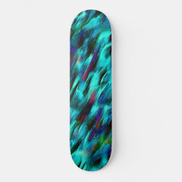 Blauer bis zyanfarbener, rötlicher Fleck Skateboard