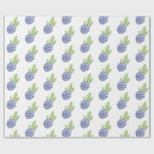 Blauer BlackBerry Geschenkpapier (Flach)