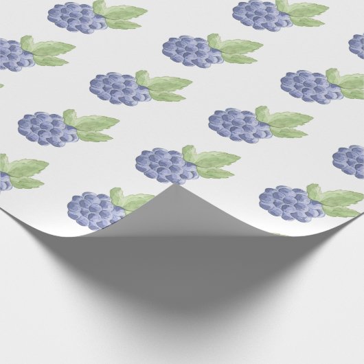 Blauer BlackBerry Geschenkpapier (Ecke)