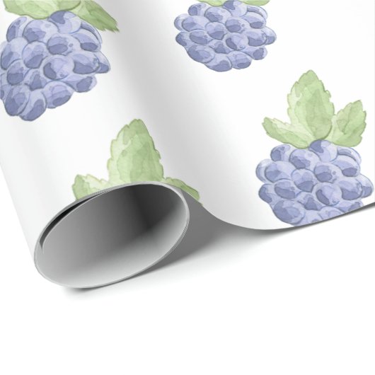 Blauer BlackBerry Geschenkpapier (Rolleneckpunkt)