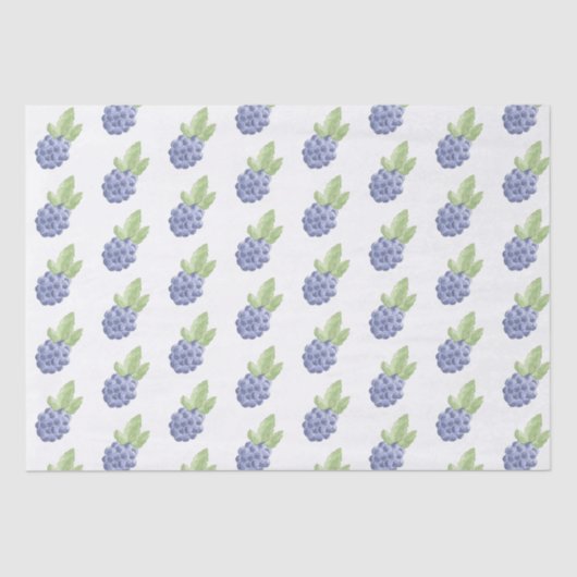 Blauer BlackBerry Seidenpapier (Vorderseite)