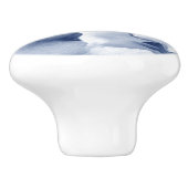 Blauer Blanc Keramikknauf (Seitenansicht)