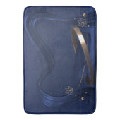 Blauer Bläschen Badematte (Vorderseite Vertikal)