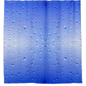 Blauer Bläschen Duschvorhang (Vorderseite)