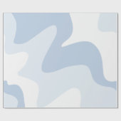 Blauer Bläschen Geschenkpapier (Flach)