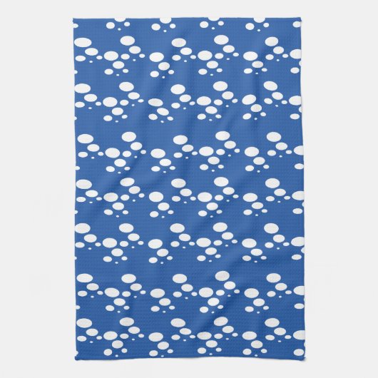 Blauer Blasen Geschirrtuch (Vertikal)