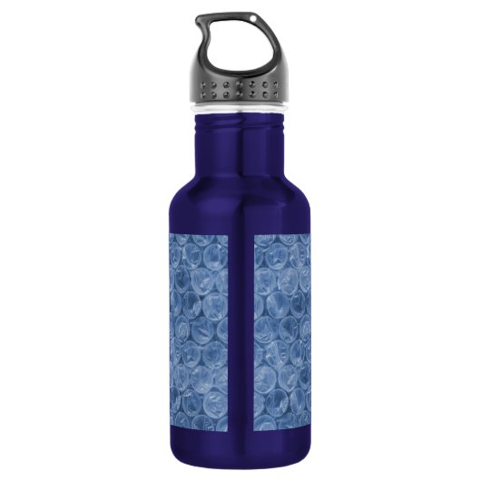 Blauer Blasenverpackung Edelstahlflasche (Rückseite)