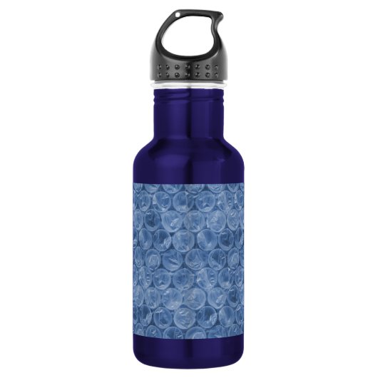 Blauer Blasenverpackung Edelstahlflasche (Vorderseite)