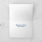 Blauer Blasenverpackung Einladung (Innenseite)