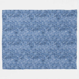 Blauer Blasenverpackung Fleecedecke