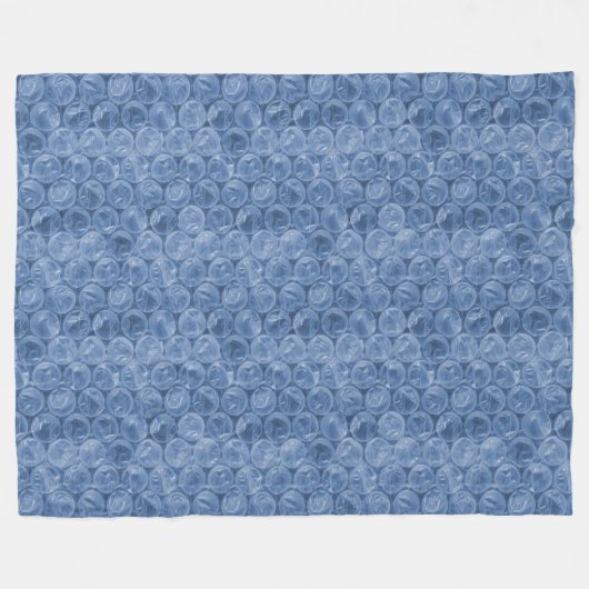 Blauer Blasenverpackung Fleecedecke (Vorderseite (Horizontal))