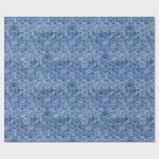 Blauer Blasenverpackung Geschenkpapier (Flach)