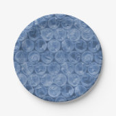 Blauer Blasenverpackung Pappteller (Vorderseite)