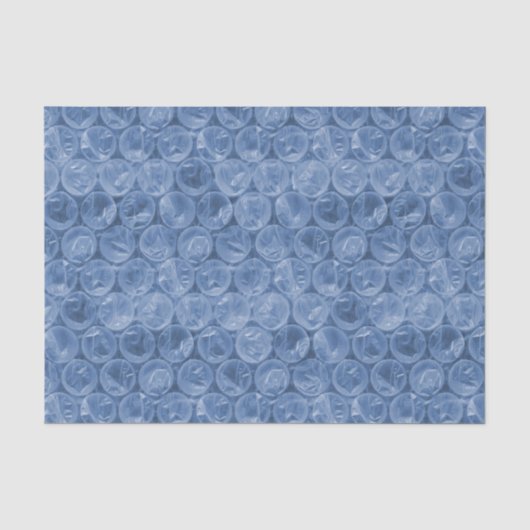 Blauer Blasenverpackung Seidenpapier (Vorderseite)