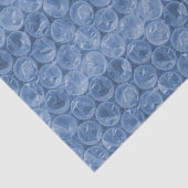 Blauer Blasenverpackung Seidenpapier (Ausschnitt)