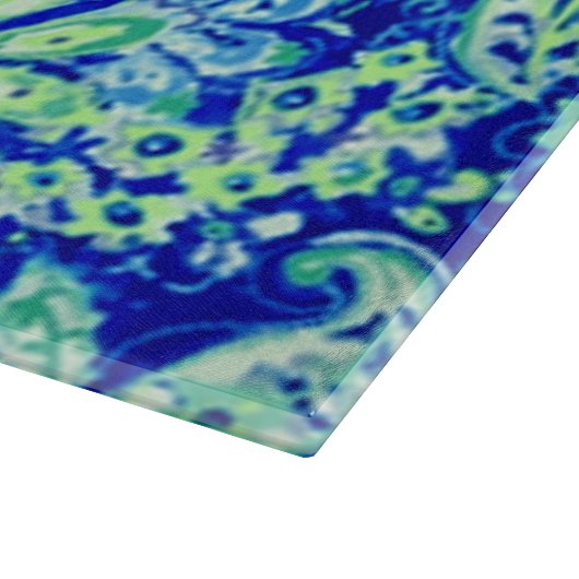 Blauer Bläserschnitt Schneidebrett (Ecke)