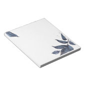 Blauer Blattrahmen Notizblock (angewinkelt)