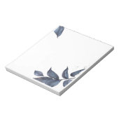 Blauer Blattrahmen Notizblock (Rotiert)