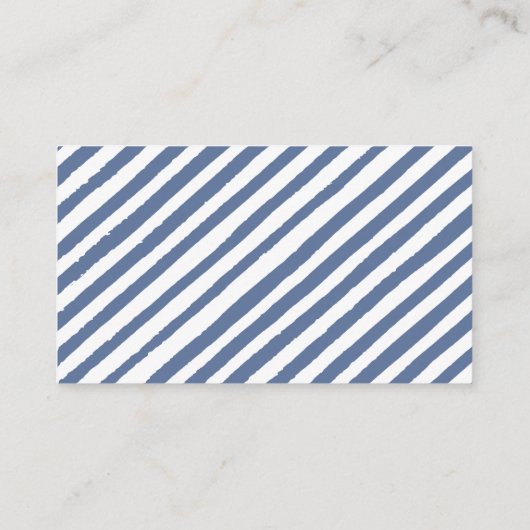 Blauer Blaubeere-Babydusche-Windeln-Gewinnkarte Begleitkarte (Rückseite)