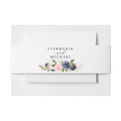 Blauer Blaublau Rosa Rose Botanische Rose Einladungsbanderole (Vorderseite Beispiel)