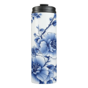 Blauer Blauch Plastikflasche Thermosbecher
